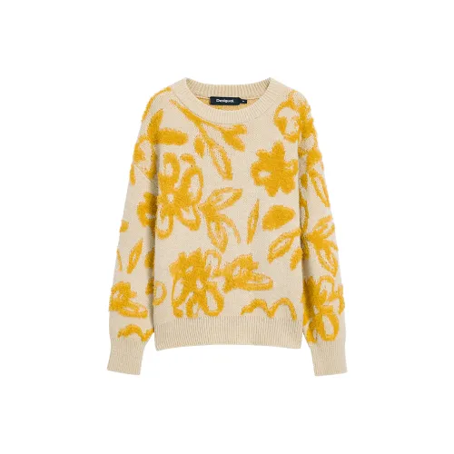 Desigual Имбирно-желтый Женский Трикотаж