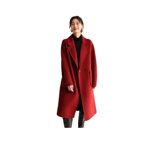 XWI Женское пальто бордового цвета