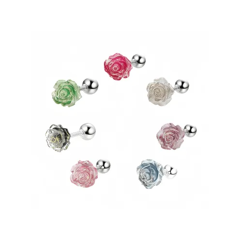 WANFEIXI Титановые стальные серьги-гвоздики унисекс