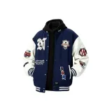 Темно-синий пуховый пиджак