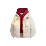 Абрикосовый и бордовый, с капюшоном