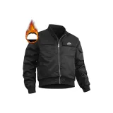 Чёрный Осенний Зимний Утолщённый Термический Пух