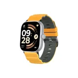 Yellow Gray-High Mountain Two-Tone Silicone Strap+[Black Connector]  
Желтый Серый-Высокогорный Двухцветный Кремниевый Ремешок+[Черный Соединение]