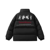 Экстрим Найт Черный Хлопковый пуховик (Утолщенный термический)