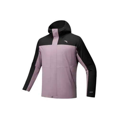 CHAOJIANTA Водонепроницаемый Женский Ветровка Унисекс Основной черный Нежно-розовый