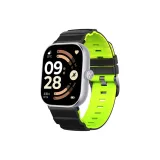 Черный Tender Зеленый-Высокогорный Двухцветный Кремниевый Ремешок + [Черный Соединитель]