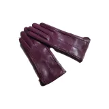 Фиолетовый (Шерстяная подкладка) Нескользящий экран - Прозрачная кожа