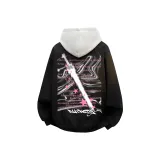 Чёрное пальто + свитшот