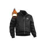 Чёрный Осенний Зимний Утолщённый Термический Пух