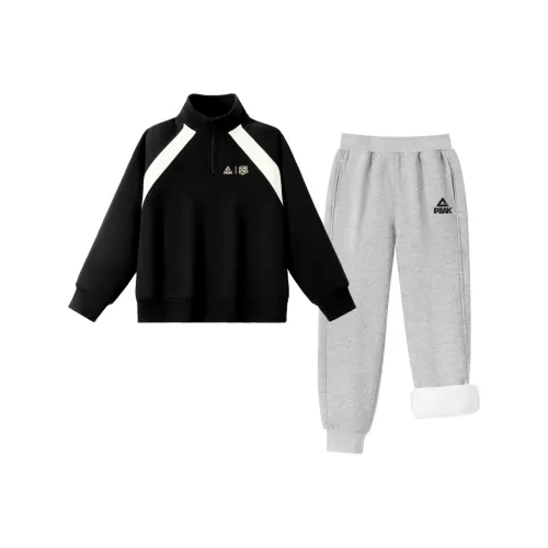 PEAK Черный PK Танец льва Логотип Силикон K Серый PK Логотип Черный Силикон K Kids Повседневная спортивная одежда