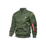 Армейский зеленый [Весенний Осенний Высококачественная Пилотная Куртка]