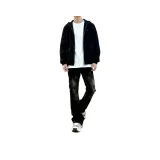 Чёрный Серый [Утолщённый и с флисовой подкладкой, термический]