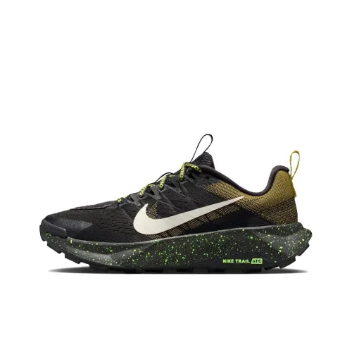 Nike ReactX Terra Kiger 10 Беговые кроссовки Унисекс Черный Зеленый