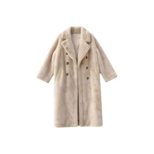 ARIADNAW STUDIO Абрикос Женское Пальто