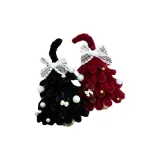 Красный + Черный украшение для рождественских деревьев [2 шт. включено]