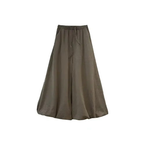 DANCANG Эластичные брюки с поясом для женщин