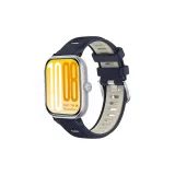 Полночь Синий Starlight-Mesh Двухцветный Силиконовый Шип Пряжка Ремешок+Черный Соединение