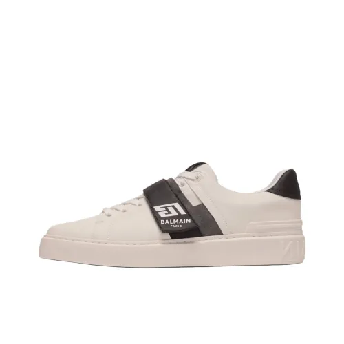 BALMAIN B Court Low Top Скейтборд Кроссовки Мужские Белые