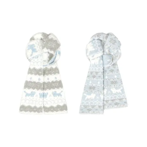 CLARKIA FLOWER Полиэстер Трикотаж Шарфы Унисекс