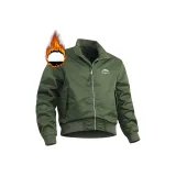 Средний армейский зеленый [осенний и зимний, утолщенный, термопух, куртка]