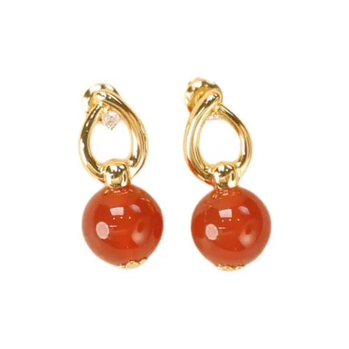 Серьги-гвоздики KRATTI с золотым покрытием и медью женские