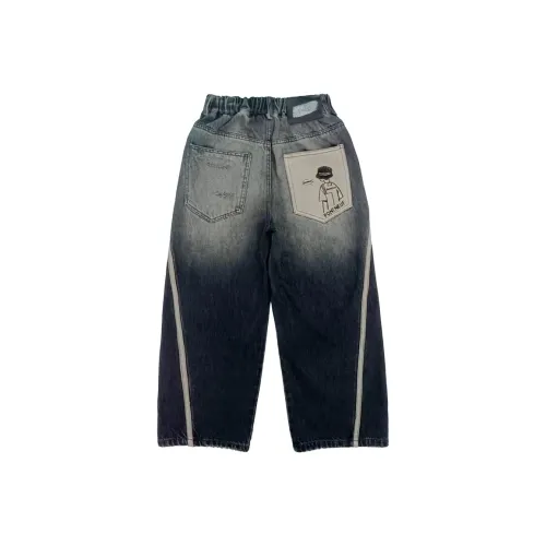 ABDT Синий Серый С флисовой подкладкой Джинсы для детей