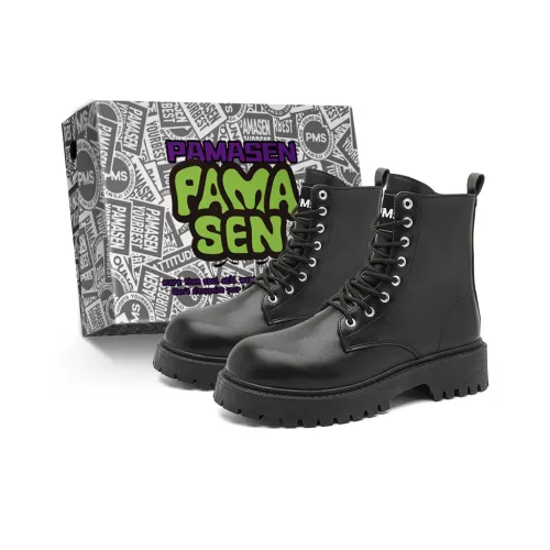PAMASEN Martin Boots Black Unisex