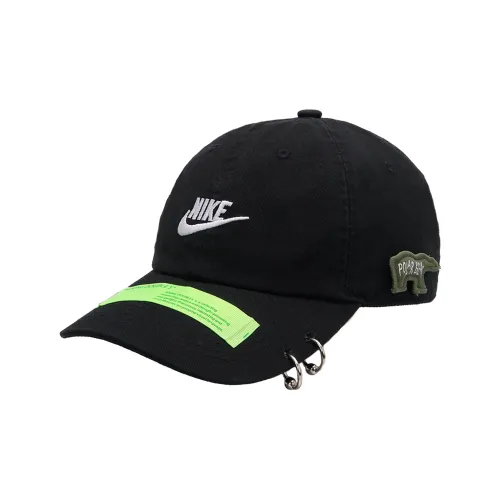 Nike Хлопковые кепки унисекс черные