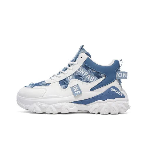 JETRAM Высота Увеличивающие Легкие Дышащие Высокие Кроссовки для Скейтбординга Мужские