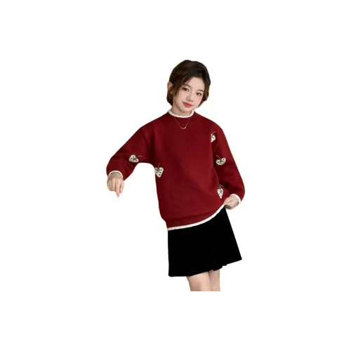 TIANMIAOMIAO Бордовый KIDS Свитера