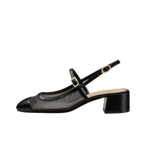 Stuart Weitzman SW MAEVE Грубый каблук Высокие каблуки 3,5 см Женские Черный