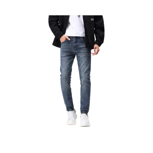 CHAOZHANGGUI Синий Мужской Джинсы