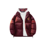 Бордовый (с клетчатым внутренним слоем, свитшот)