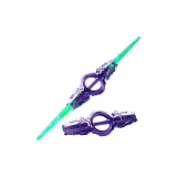 Двойное лезвие, вспышка, меч [Призрачный фиолетовый], двойное лезвие, блестящий меч с 7-цветным преобразованием, вращающееся лезвие и прохладные звуковые эффекты