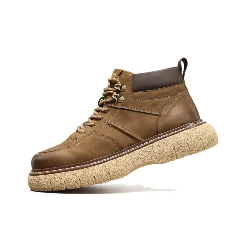 SENJIALUO Короткий Мартин Boot с плоской подошвой Мужской