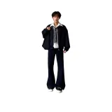 Черный с флисовой подкладкой