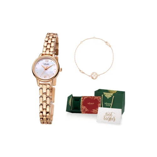 a.b.art Наручные часы Кварцевый механизм Ремешок из нержавеющей стали Жемчужная раковина Циферблат часов Женские часы