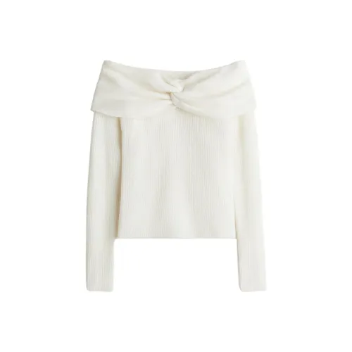 H M Белые Женские Свитера