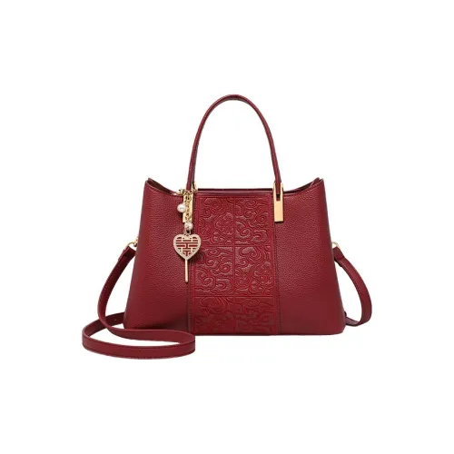 OUBOTE Коровья кожа с синтетической кожей сумка стандартного размера женская красная