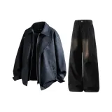 Black Liner + Black Jeans  
Черная подкладка + черные джинсы