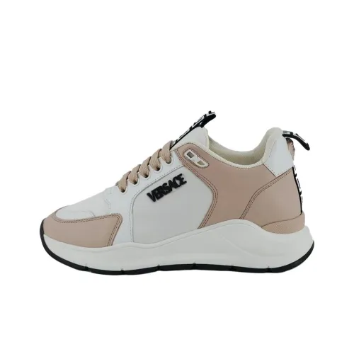 VERSACE JEANS COUTURE CHAIN REACTION Низкий Топ Повседневная Обувь Женская Розовая Белая