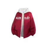 Бургунди [1099 Пуховая куртка] (В комплекте с высококачественным тяжелым бело-серым свитшотом Фотиния)