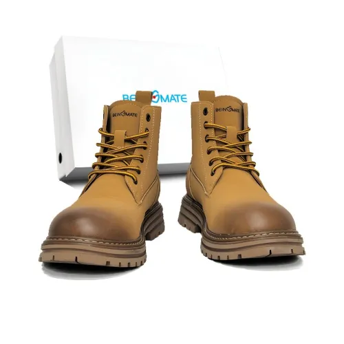 BEINGMATE Подарочный набор в коробке Зимние термоботинки желтого цвета Модные носки с круглым логотипом Носки Crew