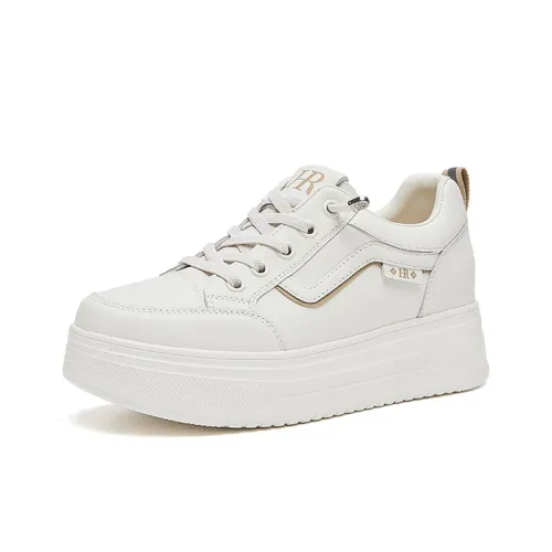 HR Скейтборд Кроссовки Низкие Бежево-Абрикосовые Женские