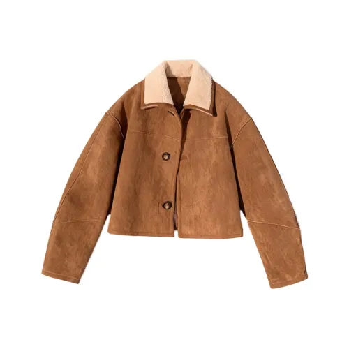 GOSO Кофе Двусторонний Женское Короткое Пальто