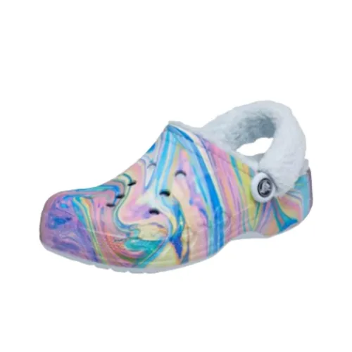 Crocs Baya Rinde Fuzz Ремень Сабо Унисекс Синий