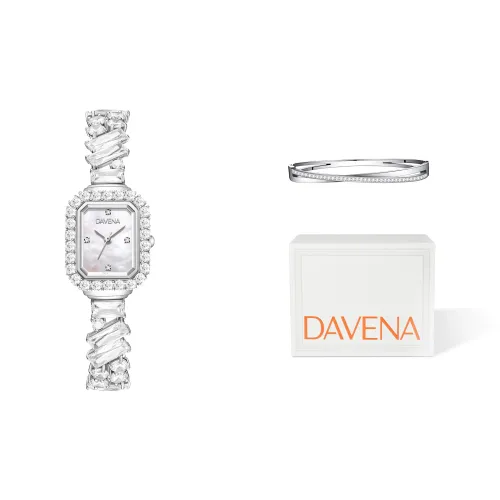 DAVENA Shining Adventure Collection Кварцевый механизм ремешок из нержавеющей стали женские часы