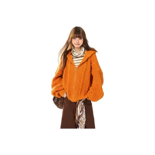 UNA RETA Оранжевый Унисекс Трикотаж