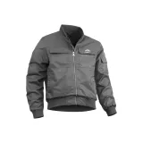 Серый [Весенний Осенний Высококачественный Пилотная Куртка]