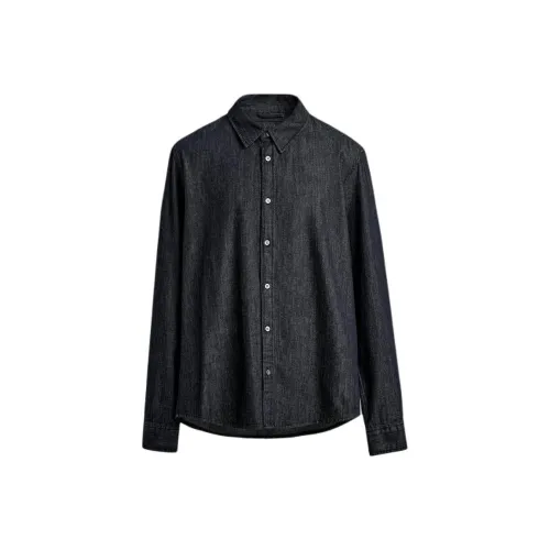 ZARA Blue Men's Shirts ZARA Синие Мужские Рубашки